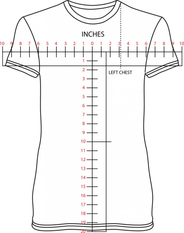 A guide to sizing your screen printing and embroidery art.