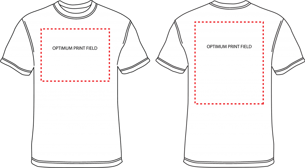 t shirt design size chart