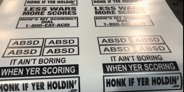 Stickers Getting Laminated